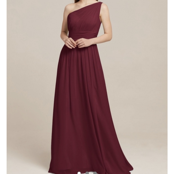 AW Grace Bridesmaid Prom Formal Special Occasion Wedding Guest Dress, 10, Red - Picture 2 of 9